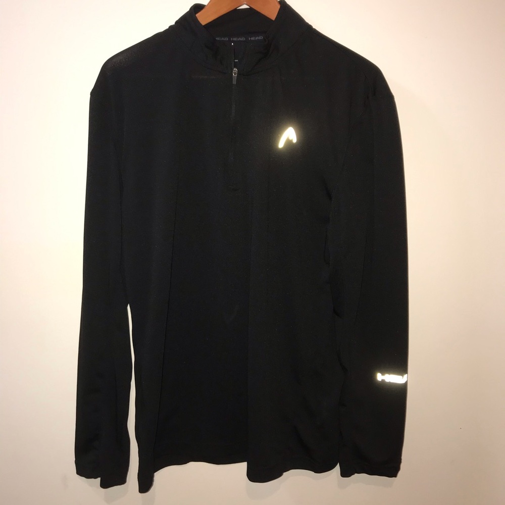 Head light weight quarter zip